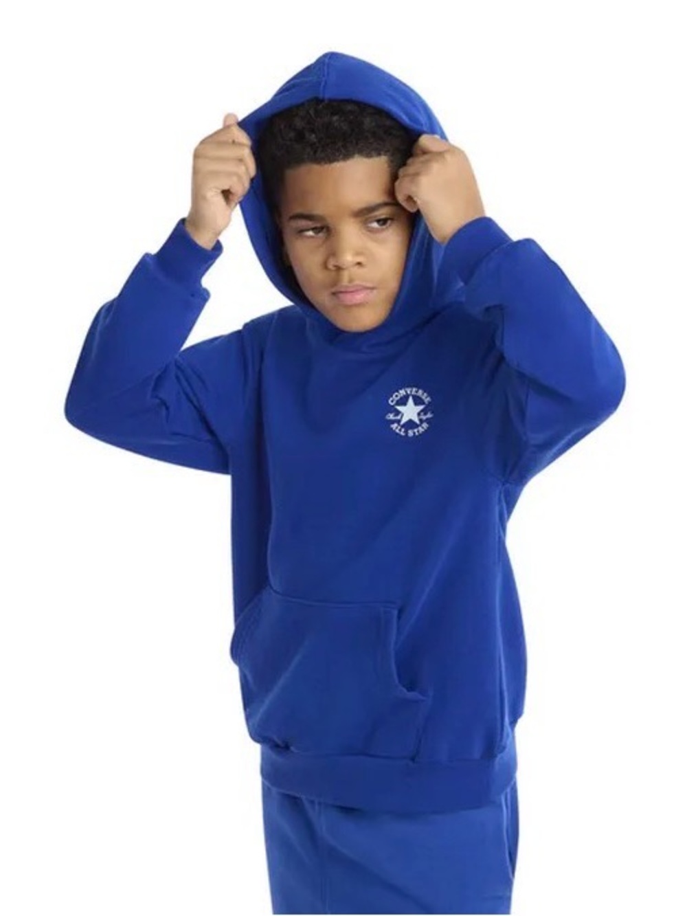 Converse Royal Blue Unisex Chuck Taylor French Terry Hooded Sweatshirt, Med.NWT